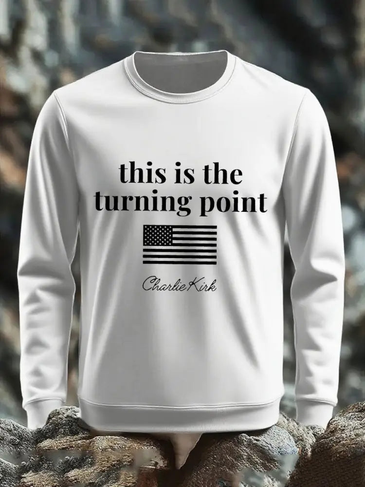 Men’s Patriotic sweater White / S