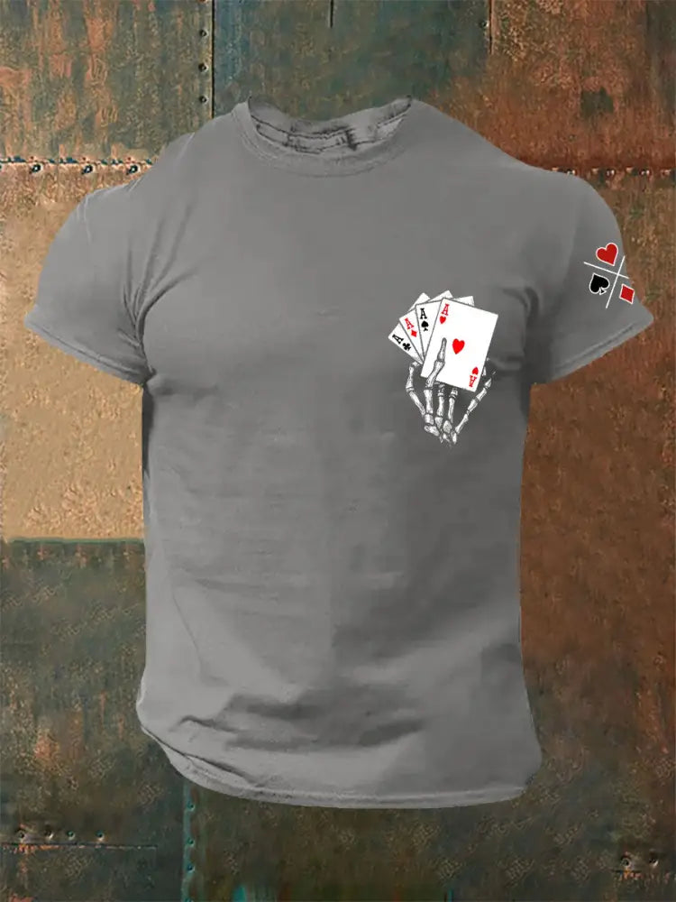 Men’s Poker 4 A T-shirtss Light Gray / S