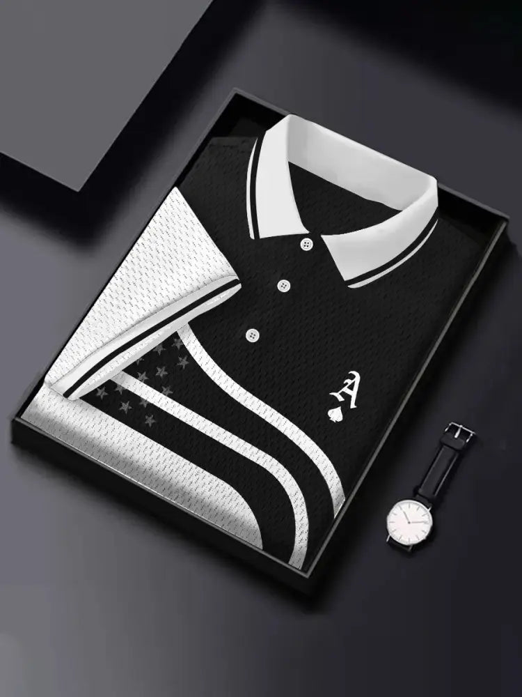 Men’s poker ace of spades tops Black / S