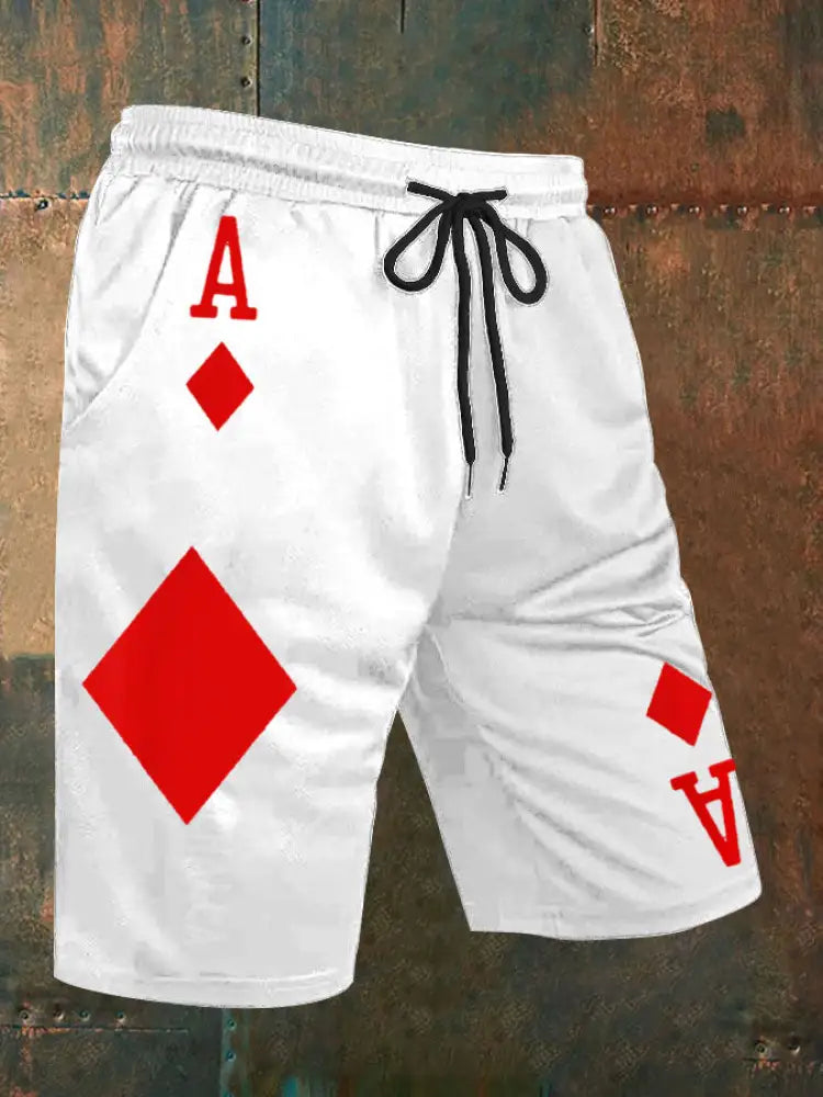 Men’s Poker Square A shorts White / S