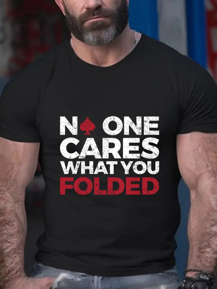 Men’s poker T-shirt Black / S