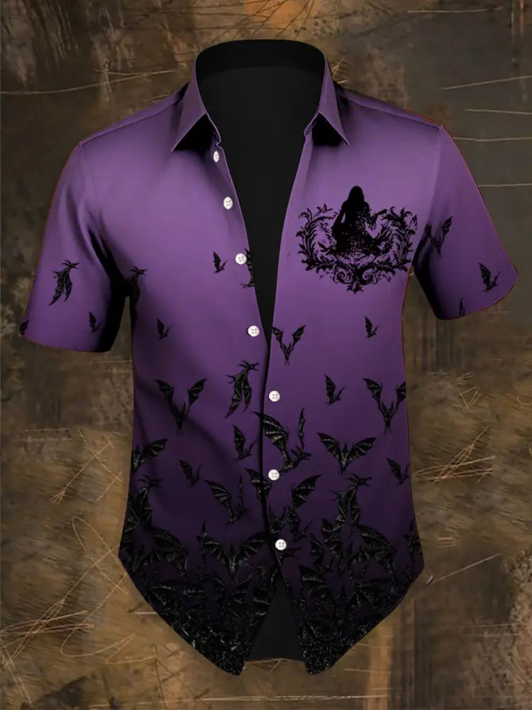 Men’s Prince Of Darkness Short Sleeve Shirt Purple / S