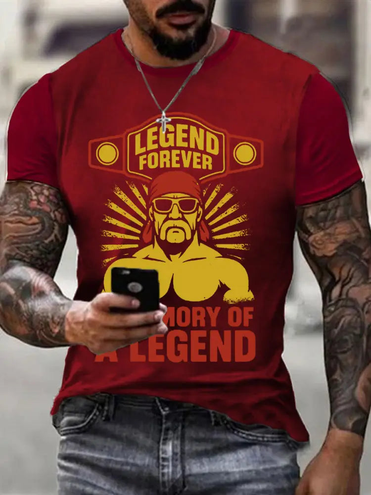Men’s R.I.P Legend Memorial Short Sleeve Tee Deep Red / S