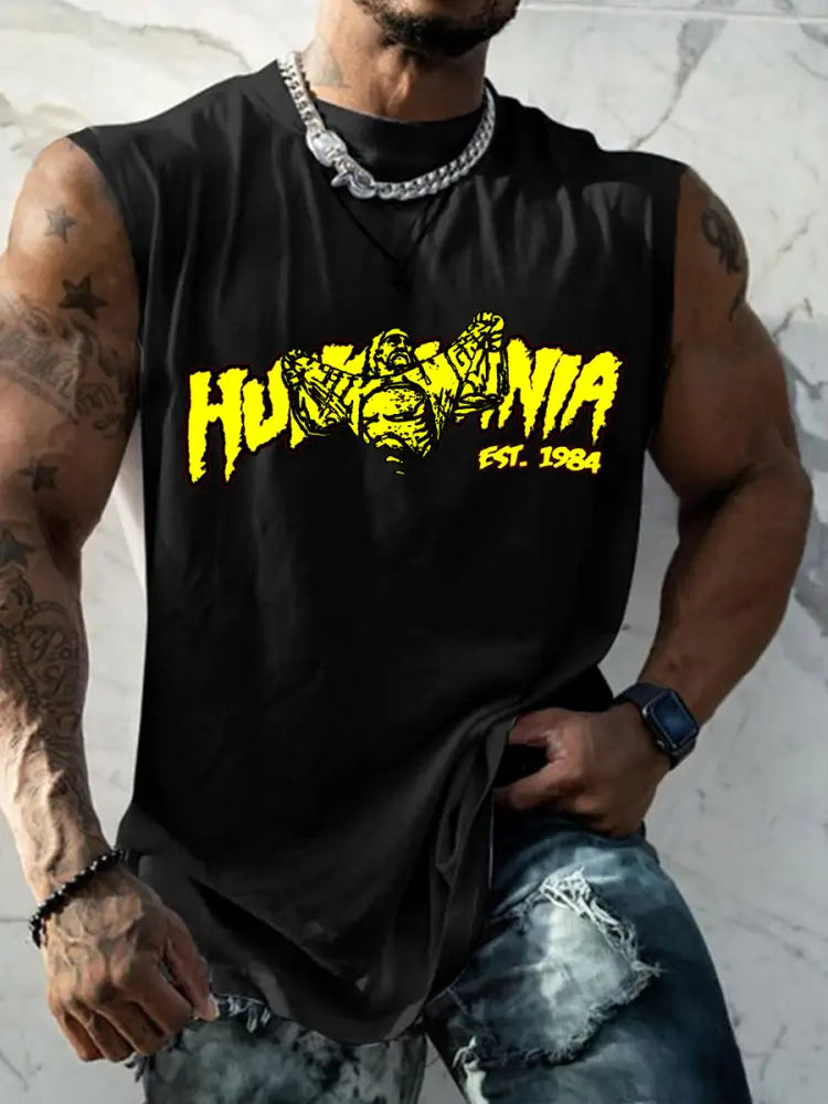 Men’s Rip Brother Printed Tank Tops Black / S