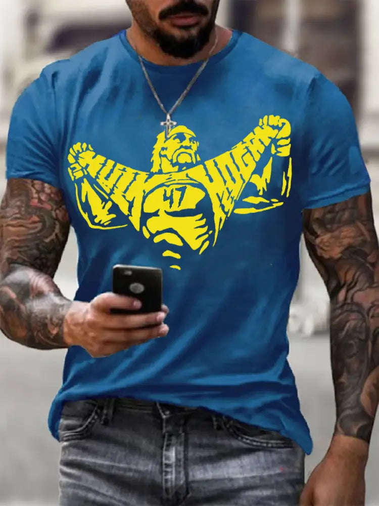 Men’s Rip Brother Short Sleeves T-shirt Blue / S