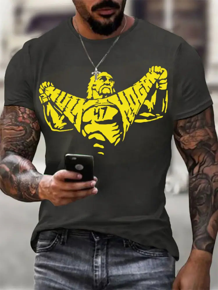 Men’s Rip Brother Short Sleeves T-shirt Dark Gray / S