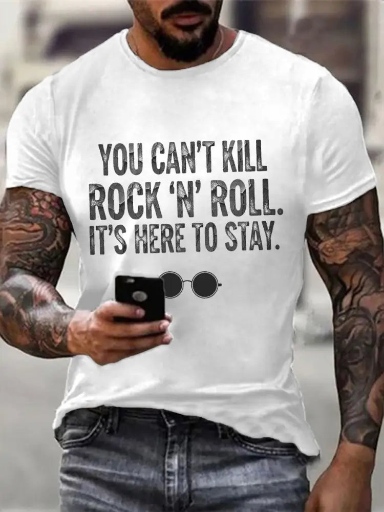Men’s Rock Legends T-shirt White / S