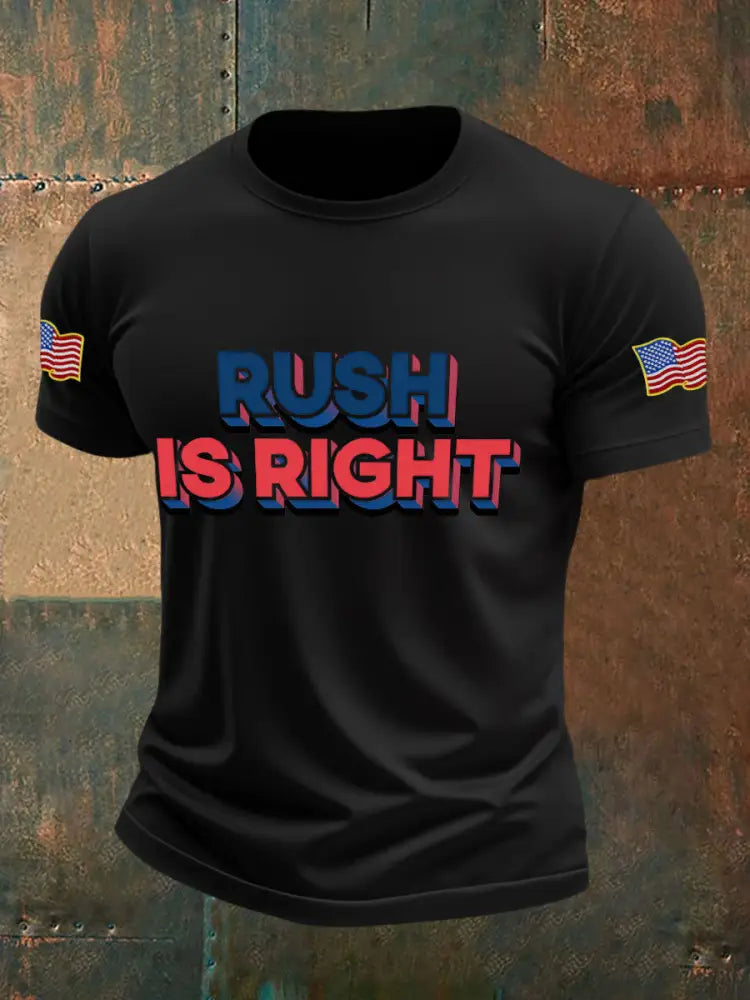 Men’s rush was right T-shirts Black / S