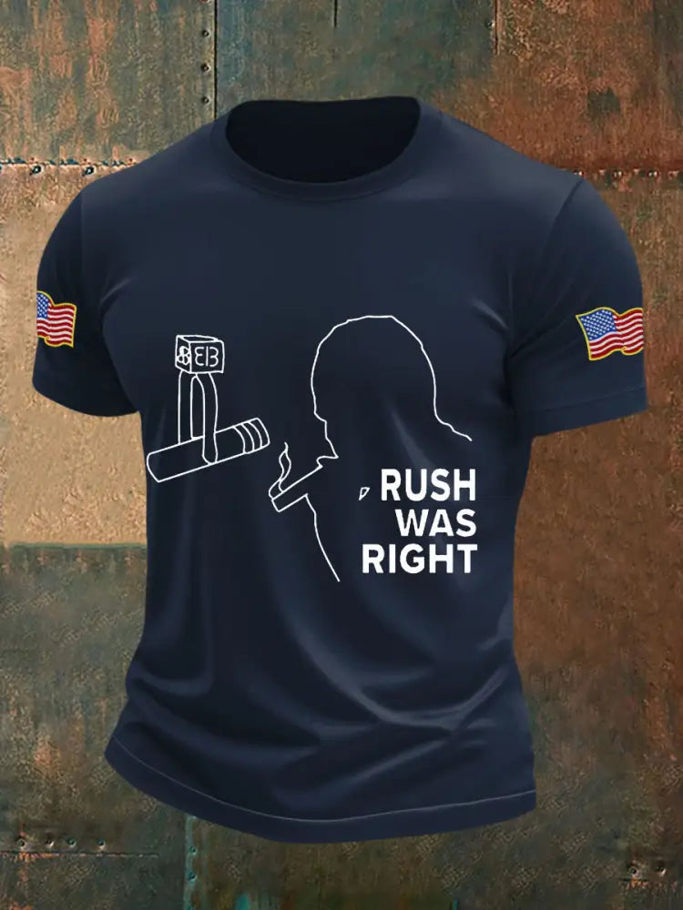 Men’s rush was right T-shirts Navy Blue / S