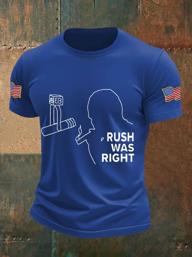 Men’s rush was right T-shirts Royal Blue / S