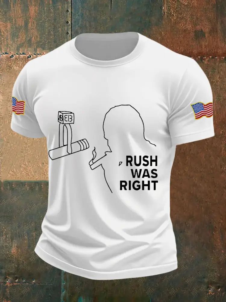 Men’s rush was right T-shirts White / S
