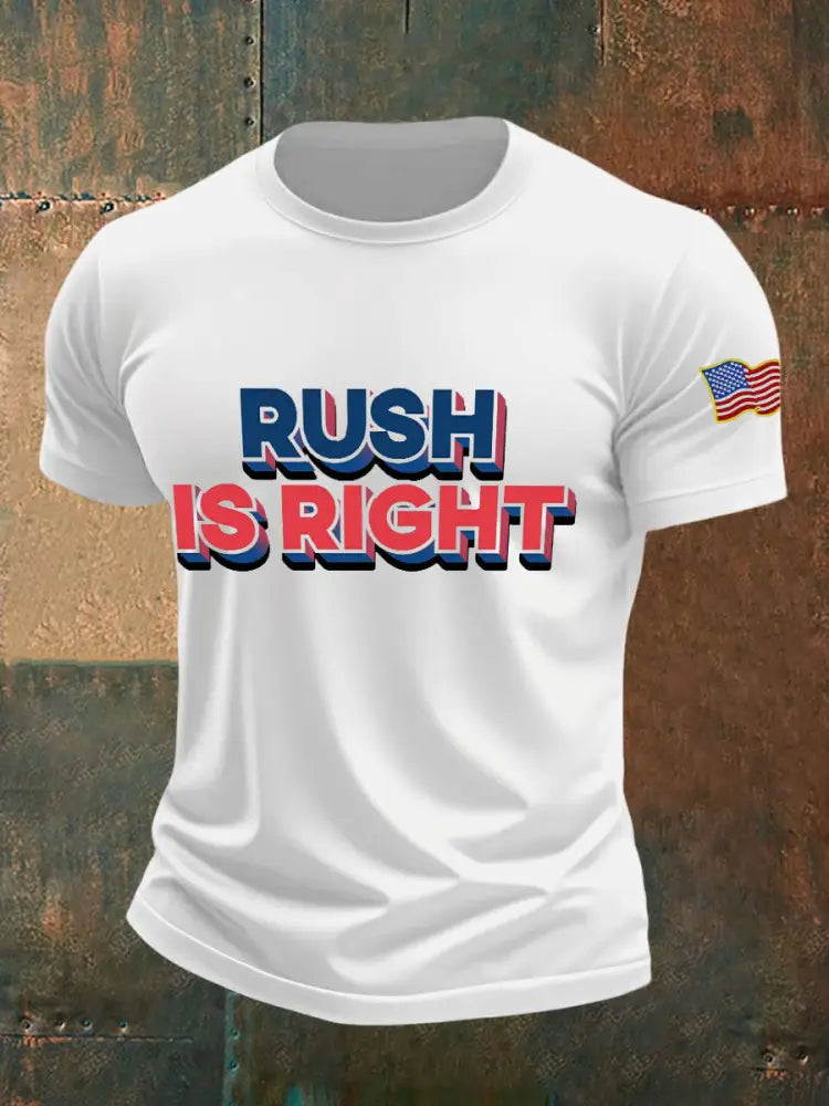 Men’s rush was right T-shirts White / S