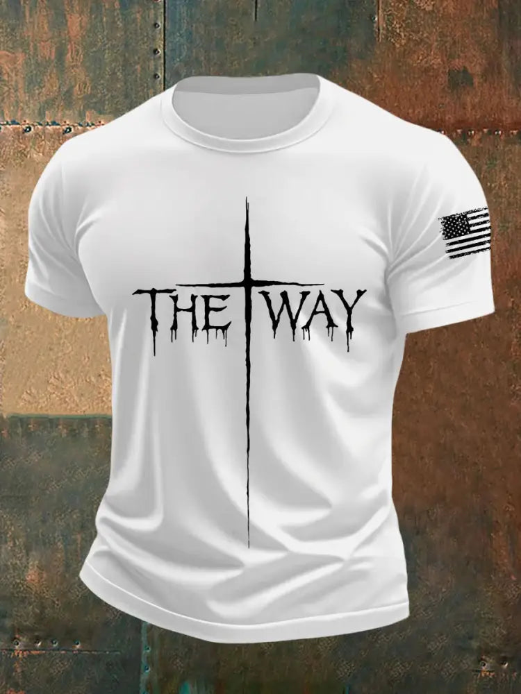 Men’s The Way Cross Short-sleeved T-shirt White / S