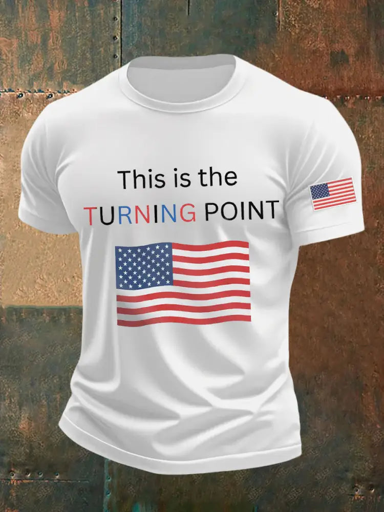Men’s This Is The Turning Point Printed T-shirt White / S