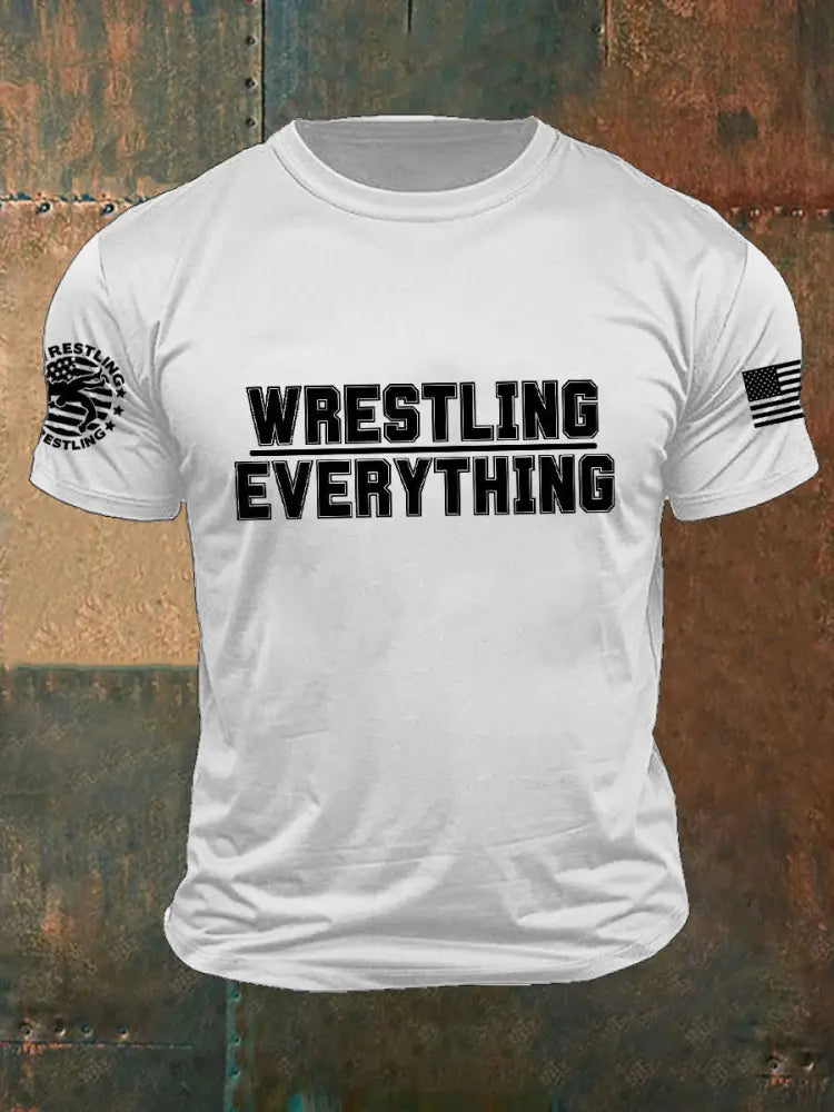 Men’s wrestling everyting T-shirts White / S