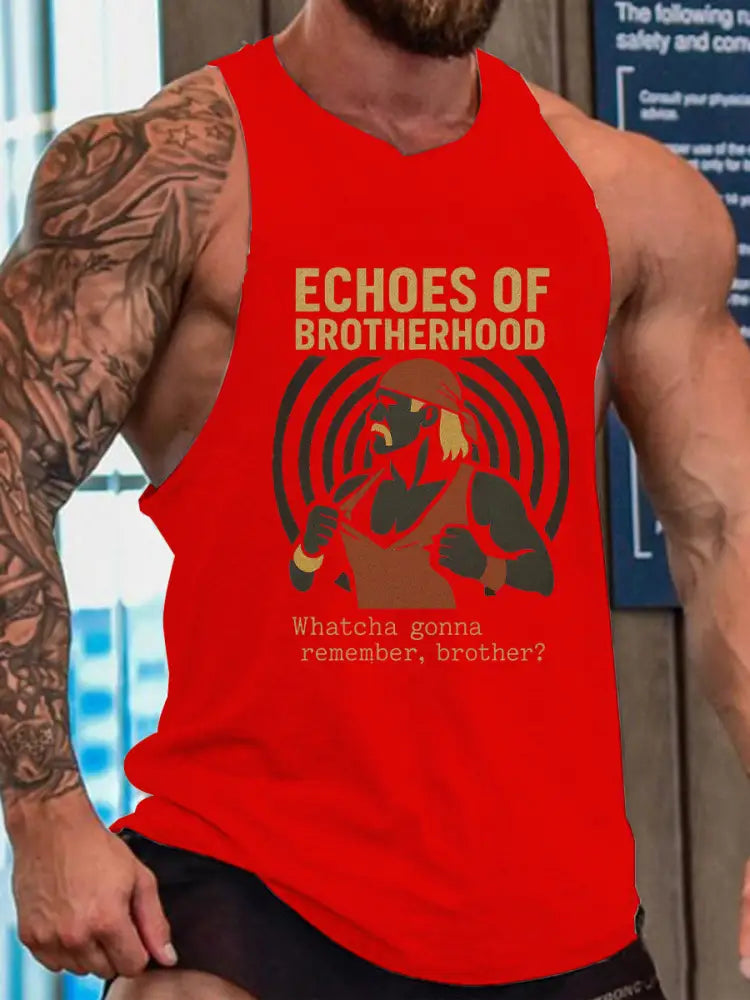 Men’s Wrestling Legend Printed Tank Top Red / S