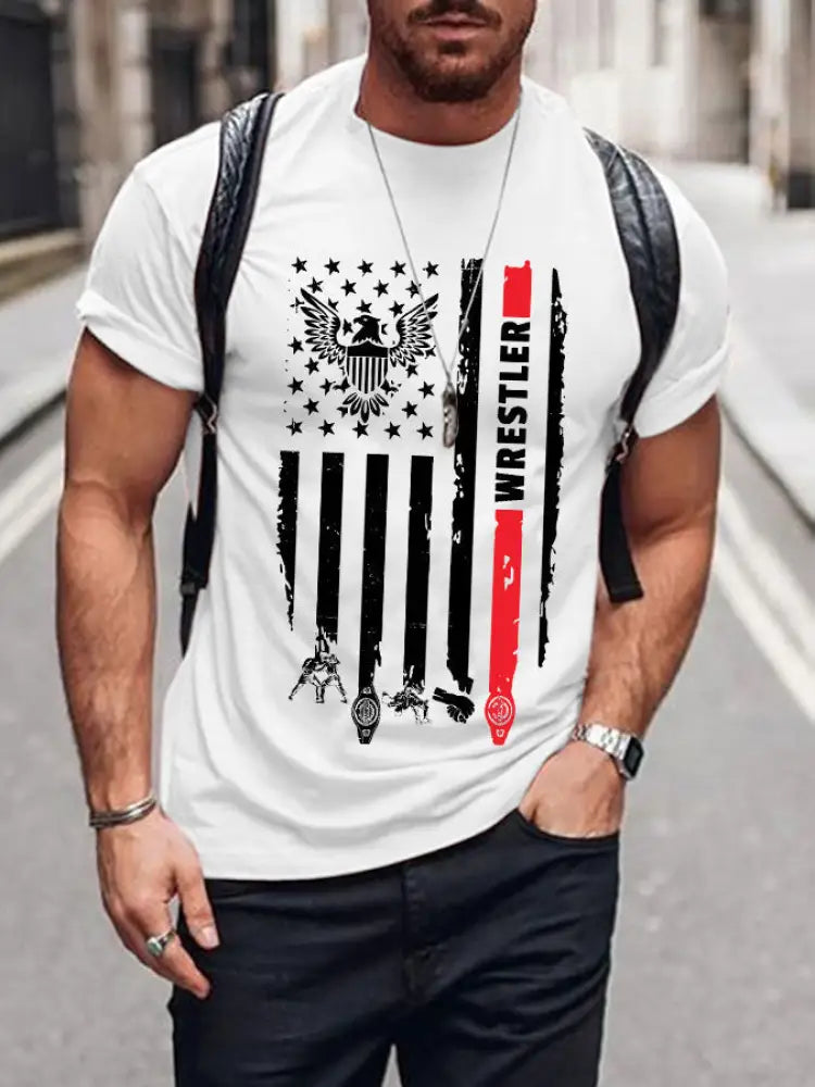 Men’s Wrestling T-shirts White / S