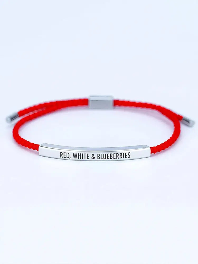 Red White & Blueberries bracelet Red / ONE