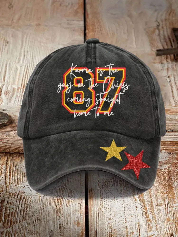 Unisex Chiefs 8789 Diva Engaged Era Printed Hat Black / ONE