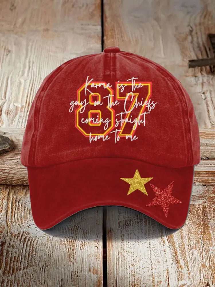 Unisex Chiefs 8789 Diva Engaged Era Printed Hat Red / ONE
