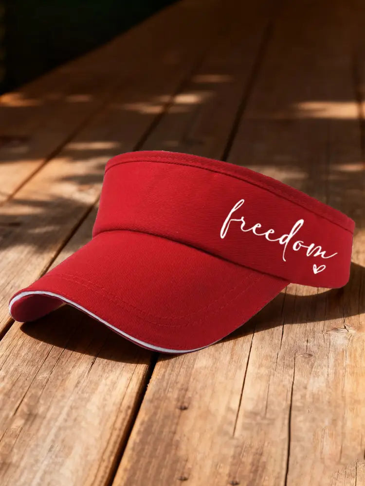 Unisex Freedom Charlie Kirk Sun Hat Red / ONE