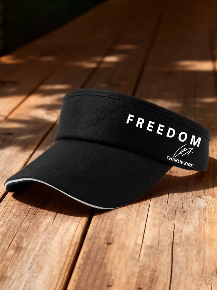 Unisex Freedom Is Not Free R.I.P Charlie Kirk Print Sun Hat Black / ONE