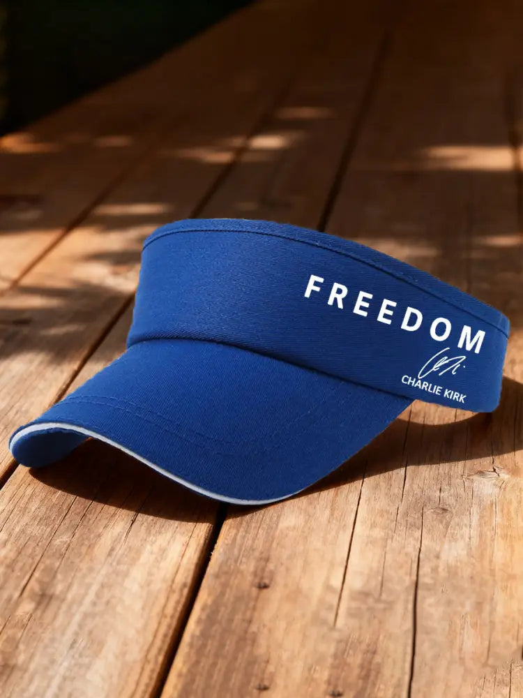 Unisex Freedom Is Not Free R.I.P Charlie Kirk Print Sun Hat Blue / ONE