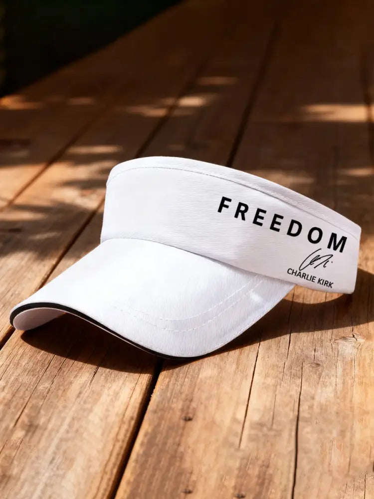 Unisex Freedom Is Not Free R.I.P Charlie Kirk Print Sun Hat White / ONE