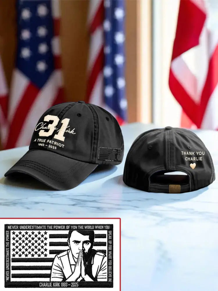 Unisex Freedom True Patriot Print Hat Black / ONE