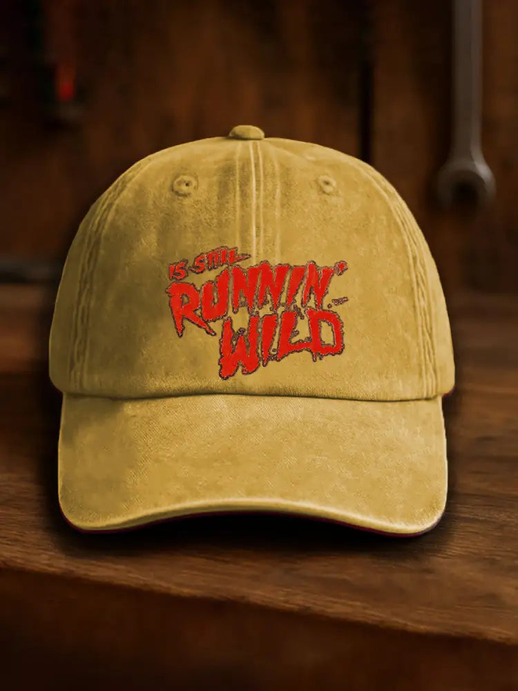 Unisex Hulk Hogan Design Print Hat Yellow / JM