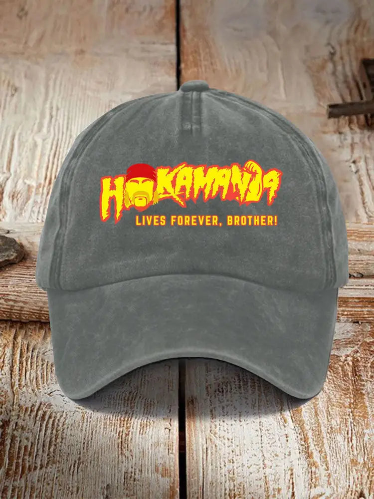 Unisex Rip BrotherPrint Hat Light Gray / JM