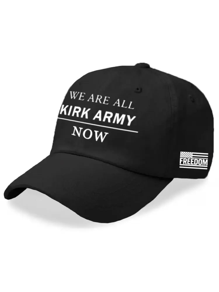 Unisex We Are All Charlie Kirk Army Now! R.I.P Charlie Kirk Hat Black / ONE