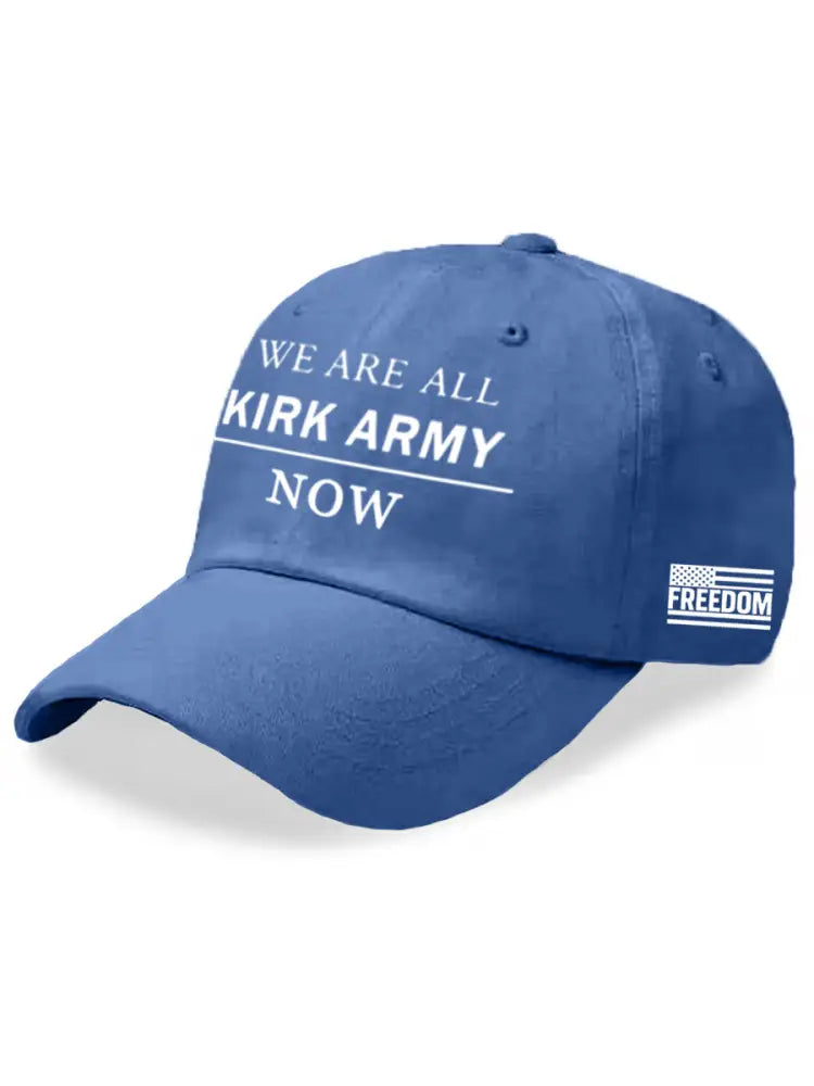 Unisex We Are All Charlie Kirk Army Now! R.I.P Charlie Kirk Hat Blue / ONE