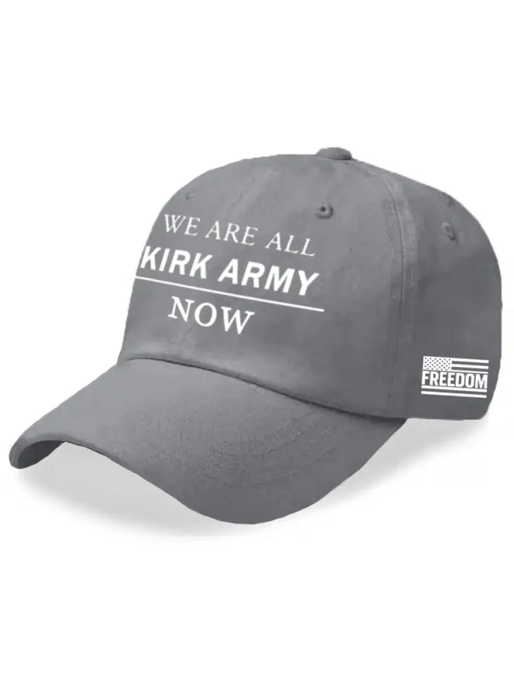 Unisex We Are All Charlie Kirk Army Now! R.I.P Charlie Kirk Hat Gray / ONE