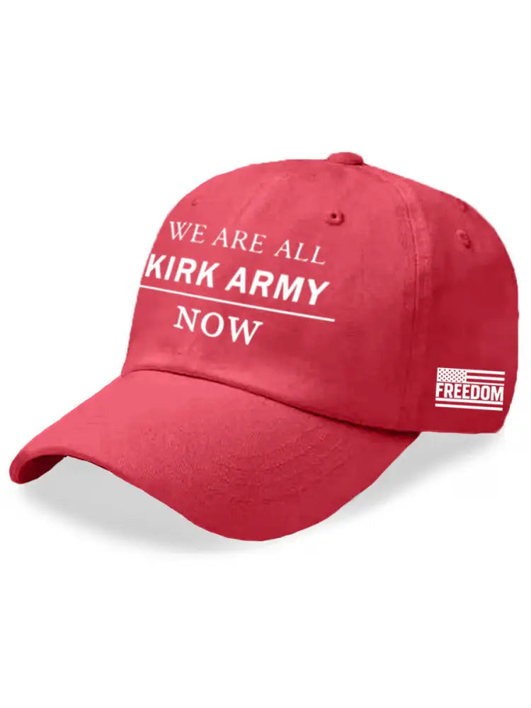 Unisex We Are All Charlie Kirk Army Now! R.I.P Charlie Kirk Hat Red / ONE