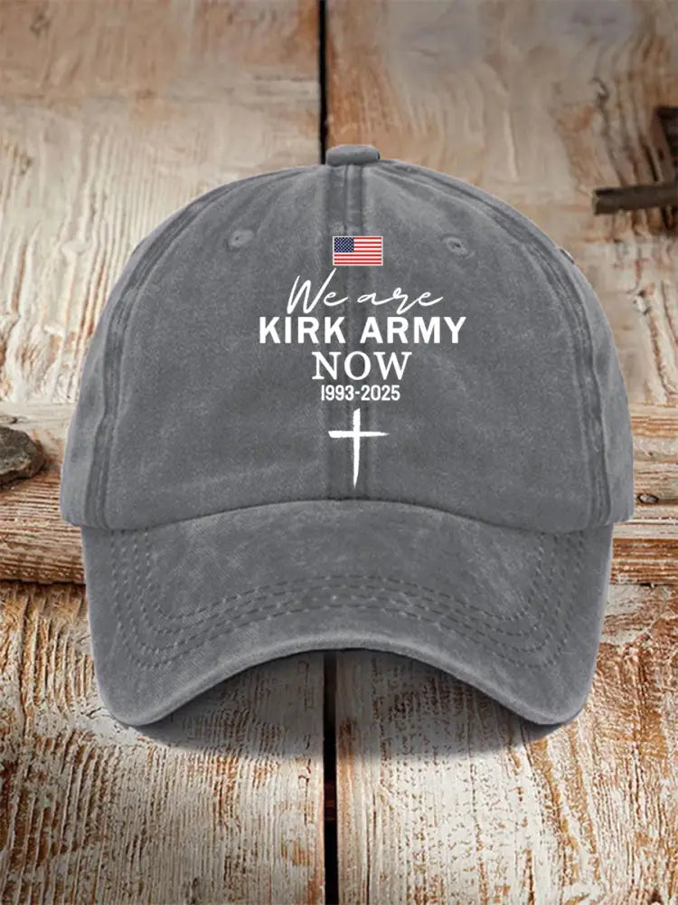 Unisex We Are All Kirk Army Now! R.I.P Charlie Kirk Hat Gray / ONE