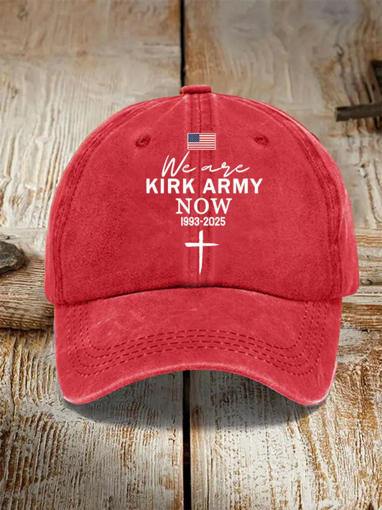 Unisex We Are All Kirk Army Now! R.I.P Charlie Kirk Hat Red / ONE