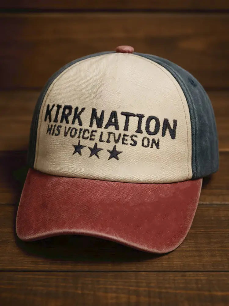 UnisexCharlie Kirk Design Print Hat Red / ONE