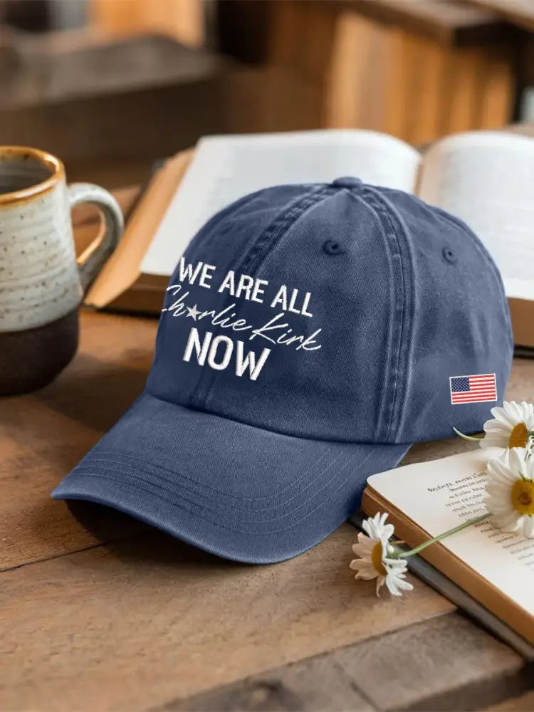Voice Of Freedom Printed Casual Unisex Hat Navy Blue / ONE