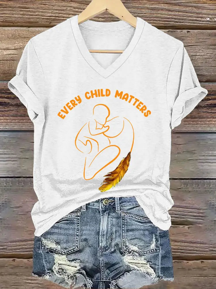 Women’s Every Child Matters Print T-shirt White / S