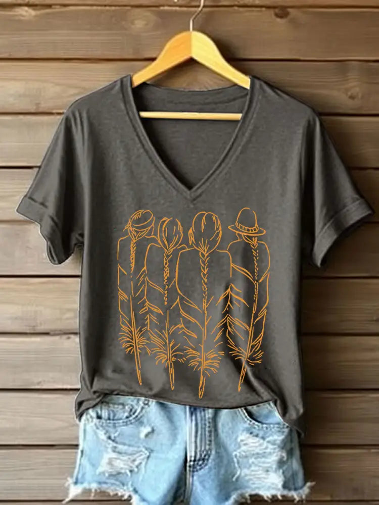 Women’s every child matters V-neck T-shirts Dark Gray / S