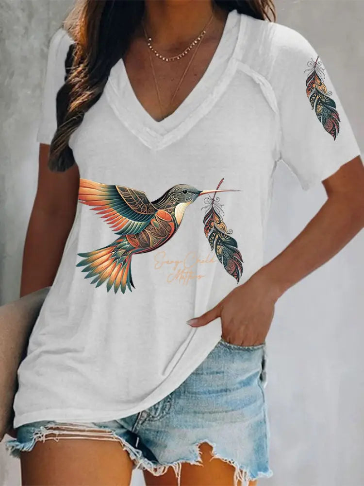 Women’s Every child matters V-neck tops White / S