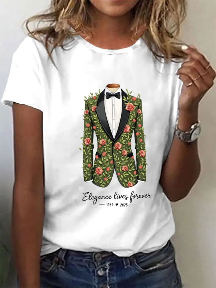 Women’s Floral Tribute Tee White / S
