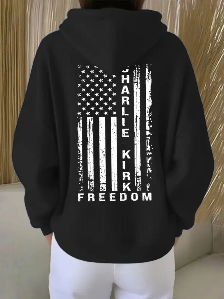 Women’s Freedom Is Not Free This is the Turning Point R.I.P Charlie Kirk Print Hoodie