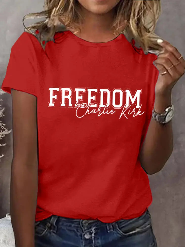 Women’s Freedom USA Flag Tee