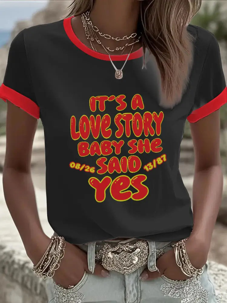 Women’s Gym Teacher and English Teacher Love Story T Shirt Black / S