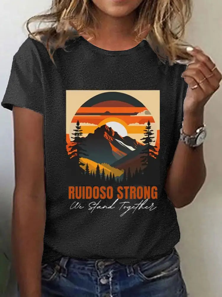 Women’s New Mexico State Ruidoso Strong Short Sleeves T-shirt Black / S