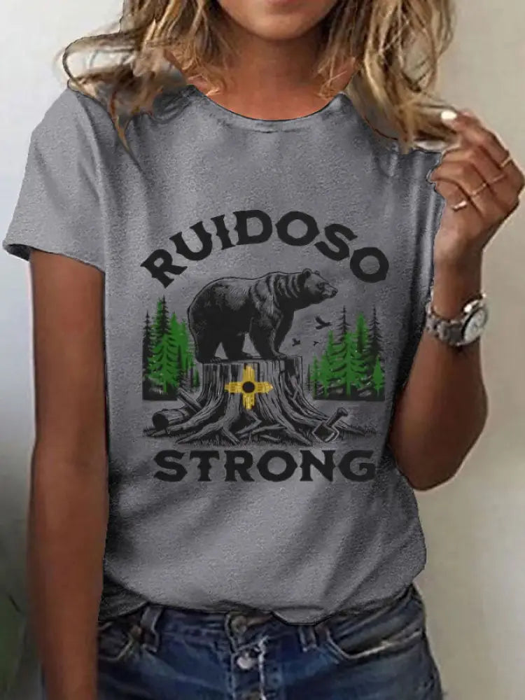Women’s New Mexico State Ruidoso Strong Short Sleeves T-shirt Gray / S