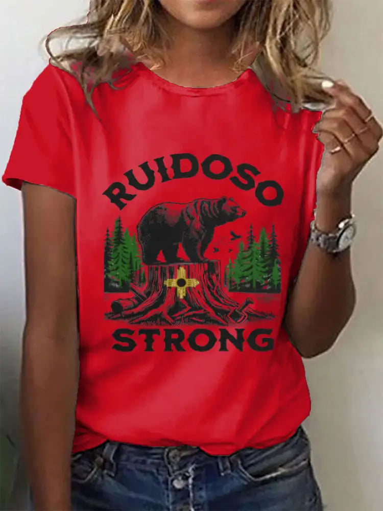 Women’s New Mexico State Ruidoso Strong Short Sleeves T-shirt Red / S