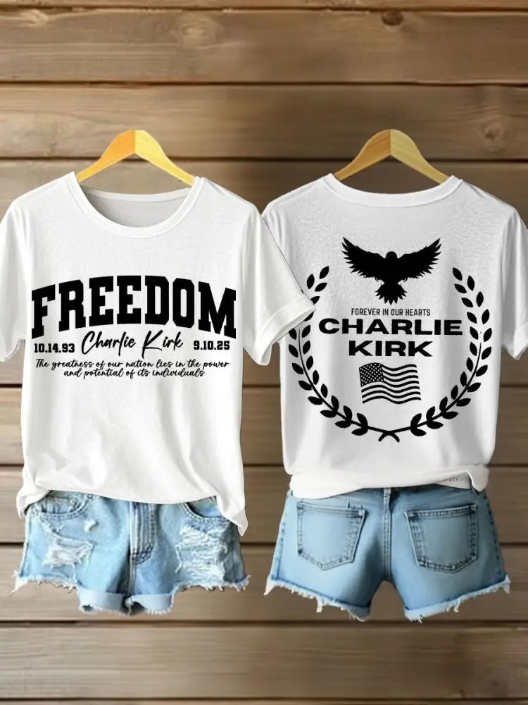 Women’s Patriotic T-Shirt White / S